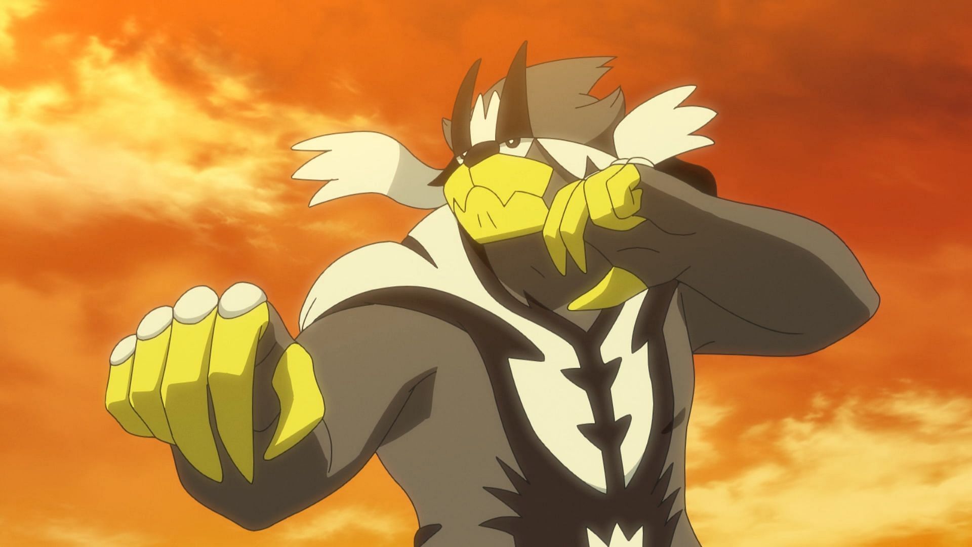 Urshifu Rapid Strike in the Pokemon anime (Image via TPC)
